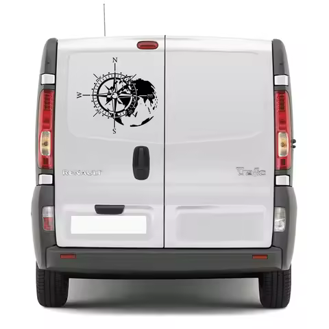 Car Stickers For Camper Van Horsebox Caravan RV Cargo Graphics Compass Styling Decoration Decals Cover Auto Tuning Accessories
