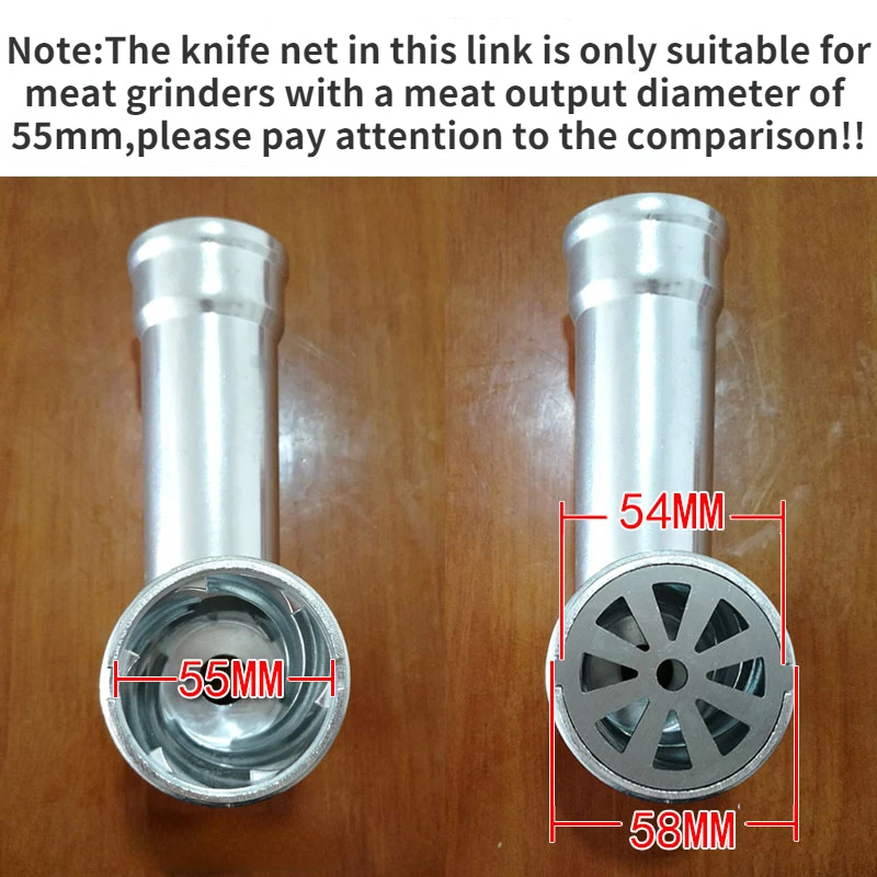 Accessori per tritacarne per uso domestico, lama a rete per coltelli in acciaio inossidabile, macchina per clistere, tritacarne con orifizio per