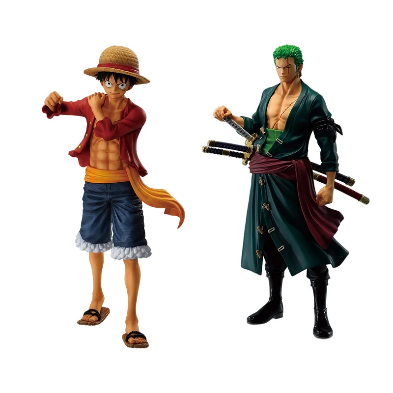 Bandai original ichiban kuji uma peça anime modelo macaco.d.luffy sanji figura de ação brinquedos para crianças presente modelo colecionável