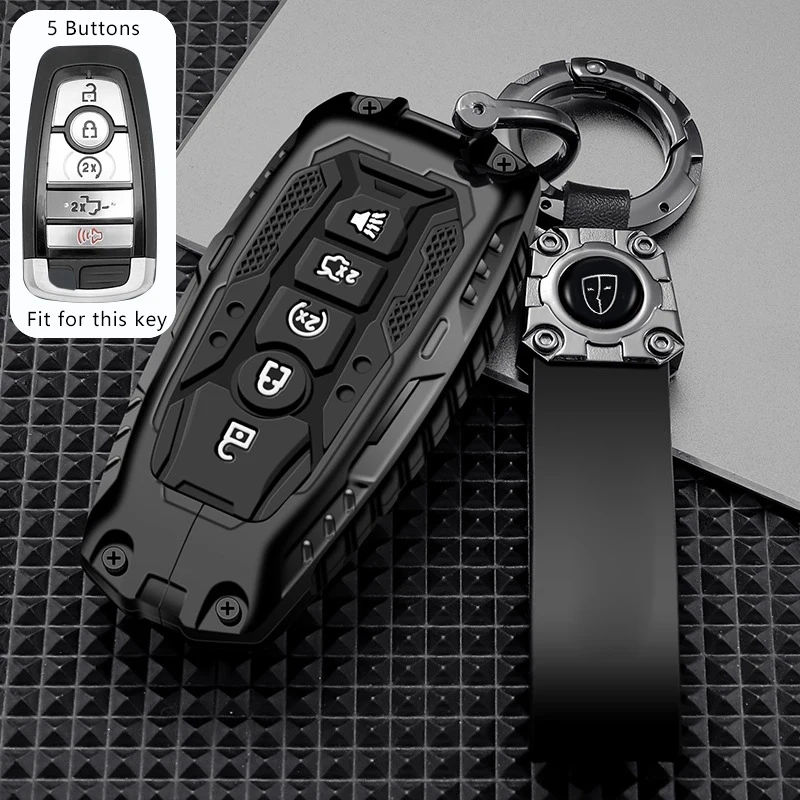 Car Key Case for Ford Mustang Mondeo Ecosport Explorer F-150 F-250 F-350 F-450 F-550 Raptor F150 Keychain Remote Cover Shell Fob