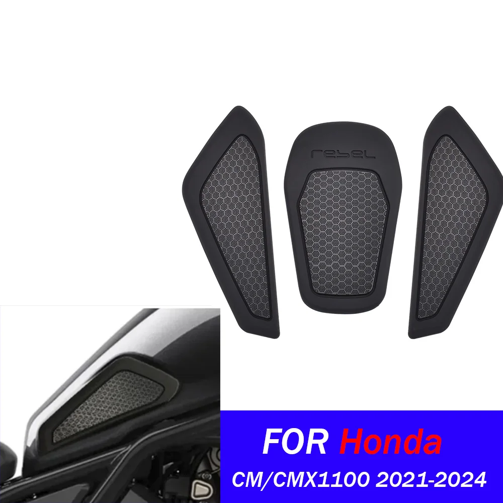 

For CMX1100 Tank Traction Side Pad Gas Fuel Knee Grip Decal For Honda Rebel CM CMX 1100 2021-2024 2023 Motor Motorcycle Stickers