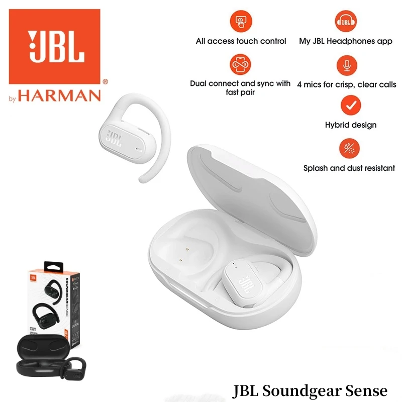 JBL Soundgear wyczuwa prawdziwe bezprzewodowe słuchawki douszne słuchawki sportowe do gier HK edition