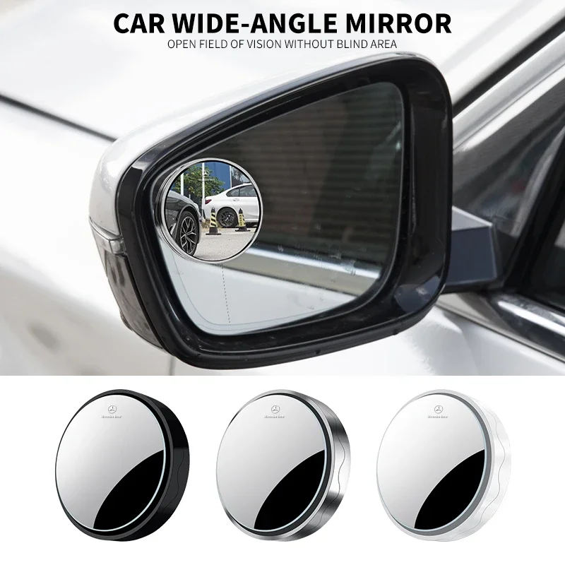 Car 360° Adjustable Wide Angle Side Rear Mirrors Auxiliary Blind Spot Parking Auto Accessories For Mercedes Benz AMG W108 W124