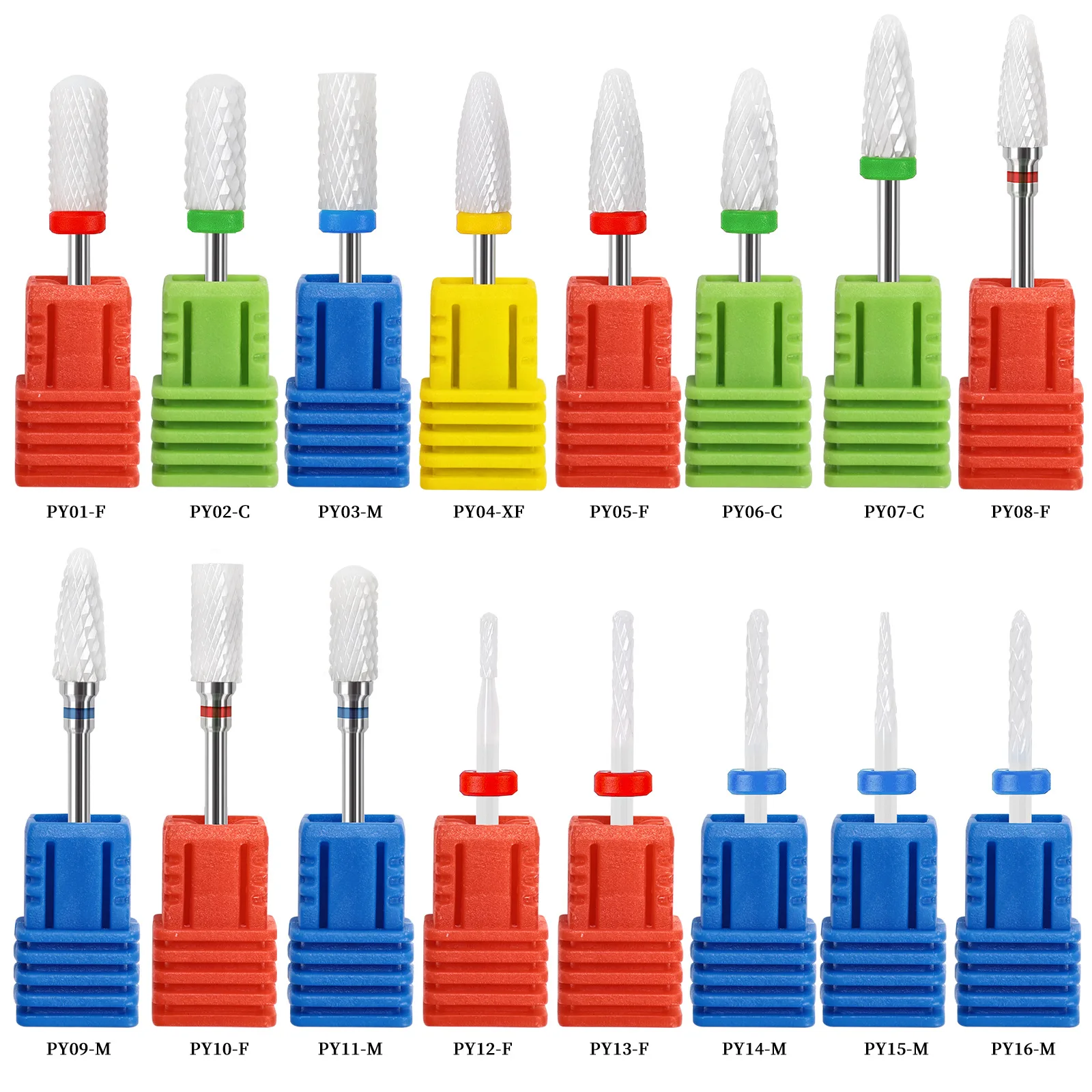 Tête de meulage dentaire en céramique, 20 pièces, 2.35mm, simple, type de balle de maïs, outil spécial pour rectifieuse dentaire électrique