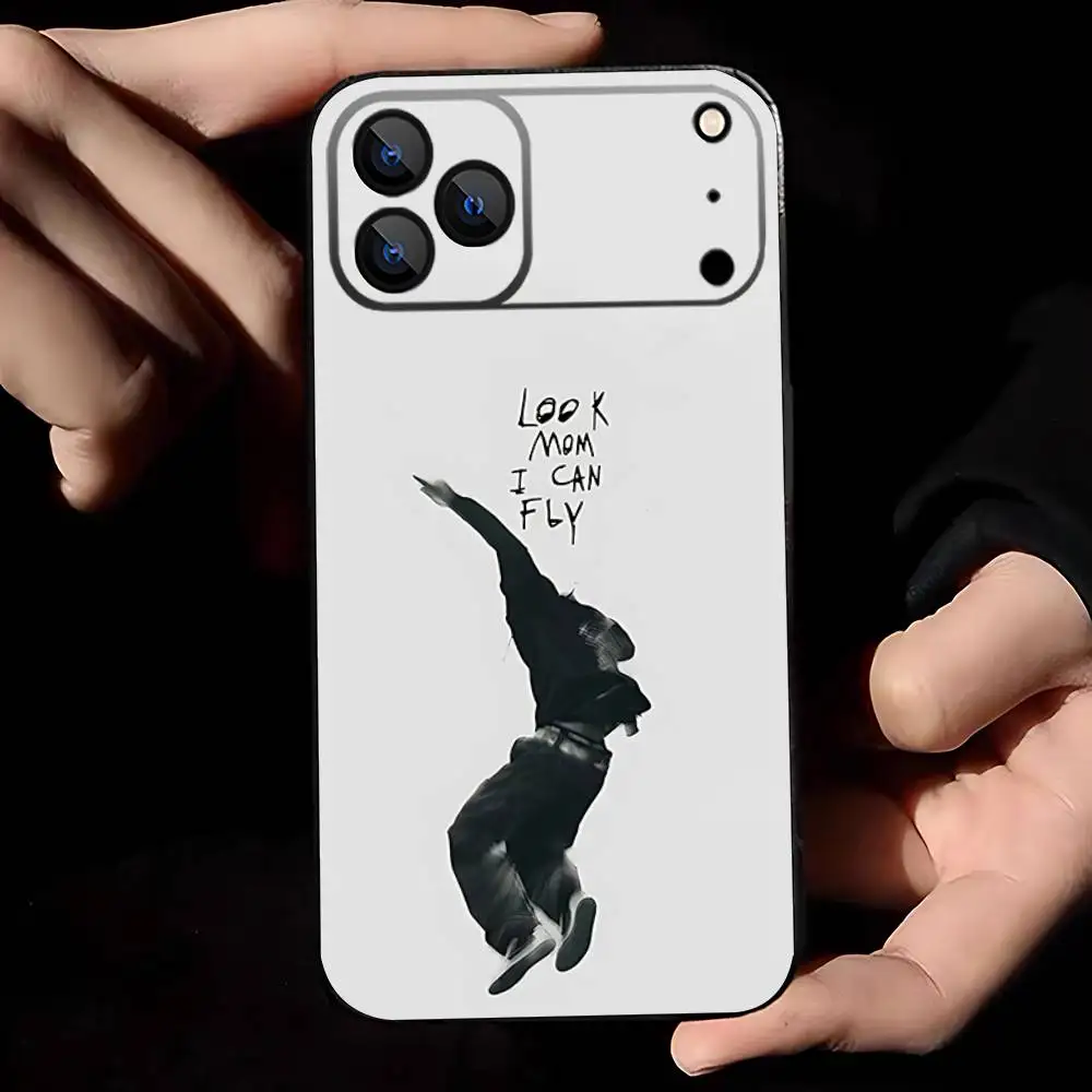 I Can Fly T-Travis Scott Handyhülle für iPhone 17,16,15,14,13,12,11,Pro,Max,Plus,E,Air,Mini Schutzhülle in Schwarz
