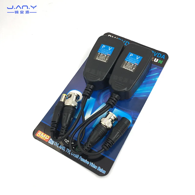 Video power supply audio three in one 8mp coaxial HD twisted pair transmitter multi-functional network port to BNC head