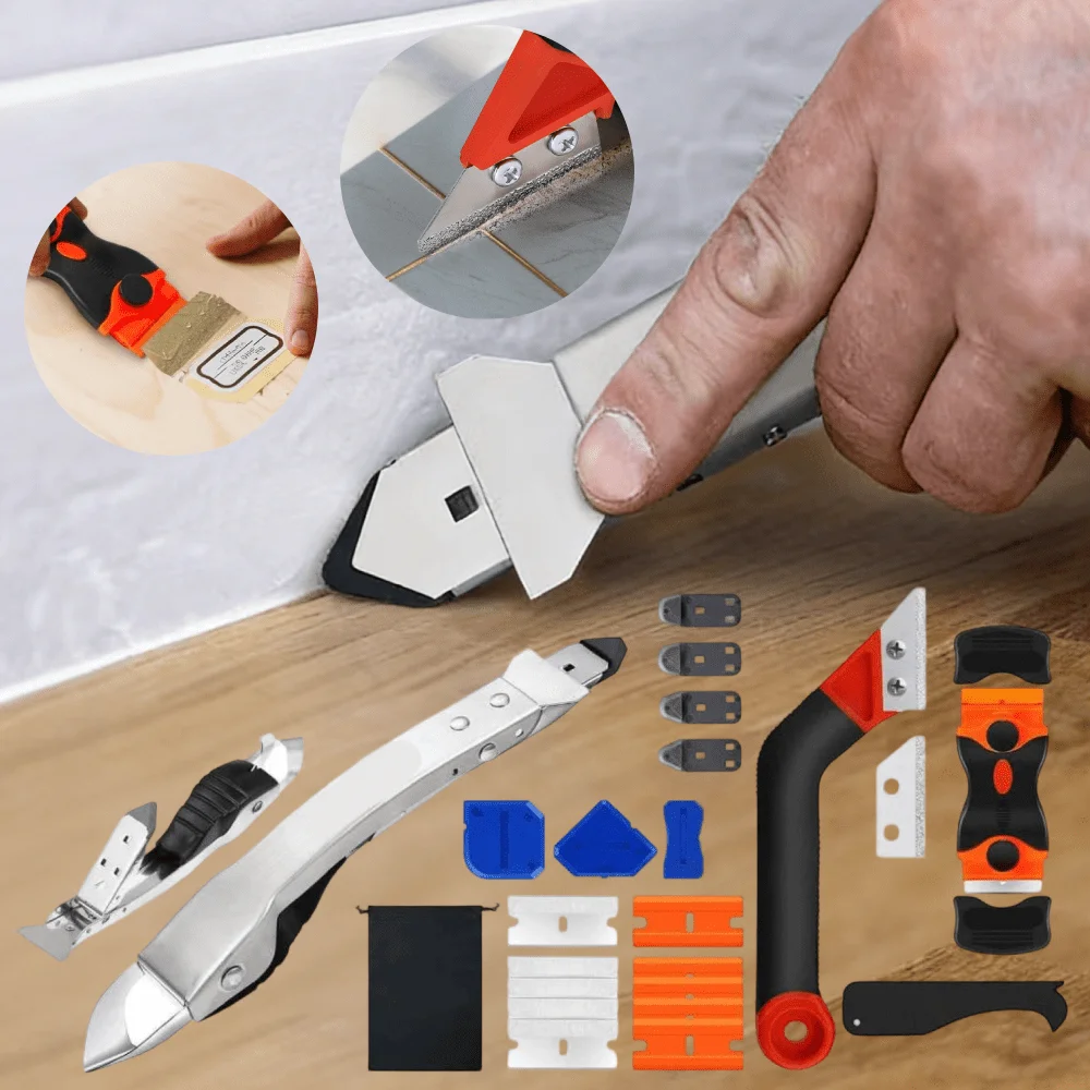 

Набор из 25 силиконовых инструментов для удаления герметика и затирки швов для ванной, кухни, пола, окон, раковин, стыков и рам