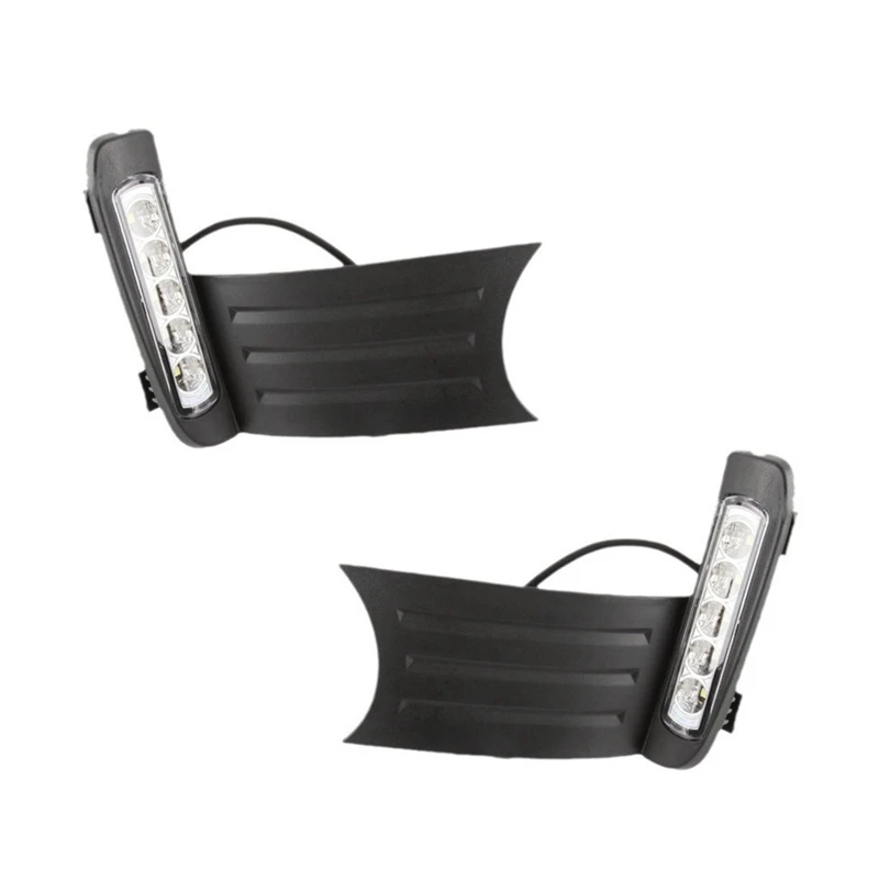 

A85E-For Honda Fit Jazz Sport RS 2011 2012 2013 Car DRL Driving LED Daytime Running Light Fog Lamp Accessories White Light