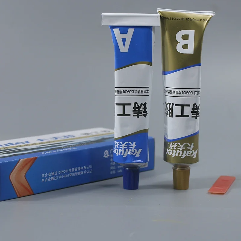 Kafuter K-9119 Metal Repair Adhesive AB Glue 100g High Temp Resistant Cold Weld Epoxy Car Engine Motorcycle Pipe Sealing