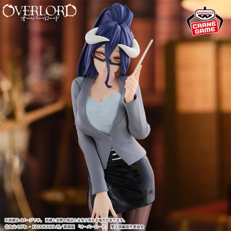 Auf Lager BANDAI Banpresto Original Overlord Albedo Lehrer Stil Ver 20cm Anime Figuren Action Figur Modell Sammeln Spielzeug Geschenk