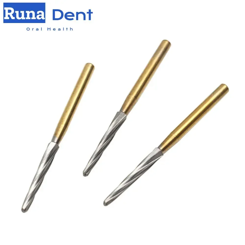 Broca dentária de carboneto de tungstênio, brocas de aço de tungstênio para peça de mão de alta velocidade fg 25/28mmfree com 10 peças