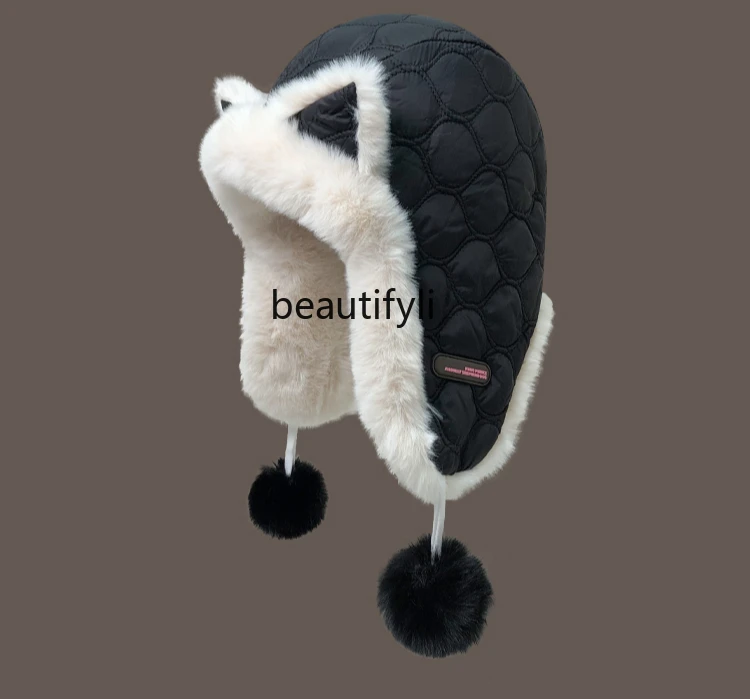 

Cute fox ears plush hat winter thickened plush warm cycling cold ear hat