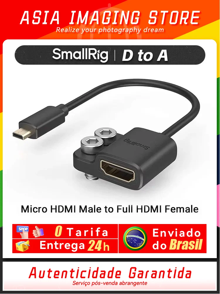 SmallRig Ultra Slim 4K Adapter Cable A to A/C to A /D TO A for BMPCC 4K & 6K/for Sony A7SIII/for Panasonic 3021