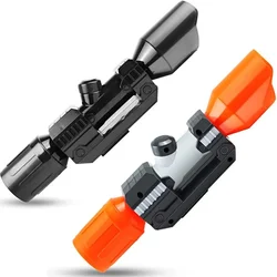 2pcs Black Scope Sight For Nerf Toy Guns Attachment With Reticle Targeting Accessory For Modify Toy Kids Boys And Girls Gift