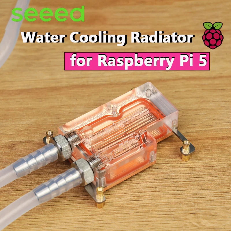 

Радиатор водяного охлаждения для Raspberry Pi 5, эффективный вентилятор охлаждения водяного насоса с водяным охлаждением, встроенный, простая установка