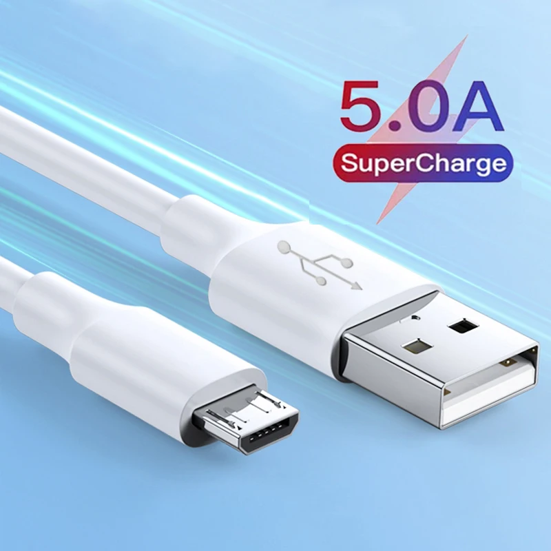 5A Fast Charging Micro USB Cable Data Sync Wire For Samsung Huawei Xiaomi mi 11 Redmi Tablet Android  Type C Charger Cables Cord