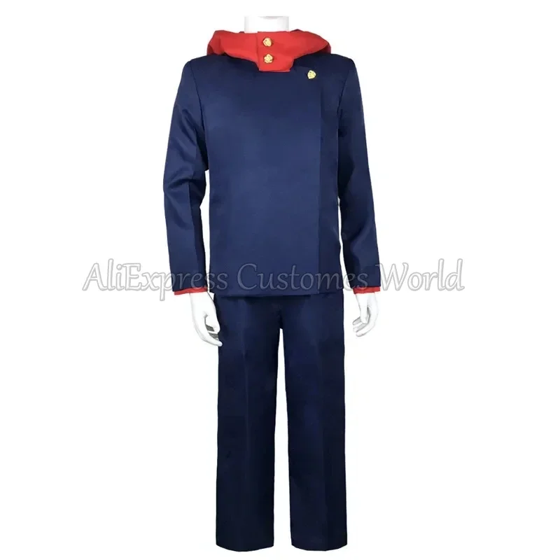 Anime Jujutsu Kaisen Itadori Yuji Cosplay Kostüm für Männer Itadori Yuji Hemd Uniform Anzug Halloween Karneval Party Outfit