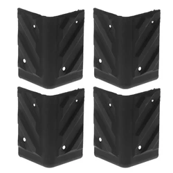 20/12/4PCS Speaker Corners Plastic Rounded Protector Guitar Amplifier Stage Cabinets Accessories Replacement Black