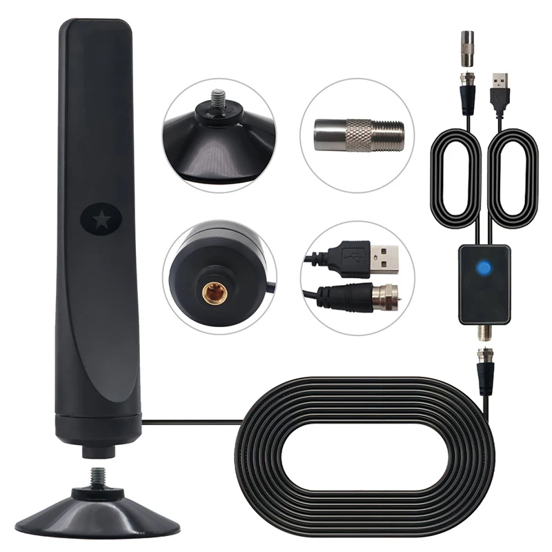 

Digital Antenna For Smart TV Indoor HD Digital Portable TV Antenna With Signal Booster Support All TV