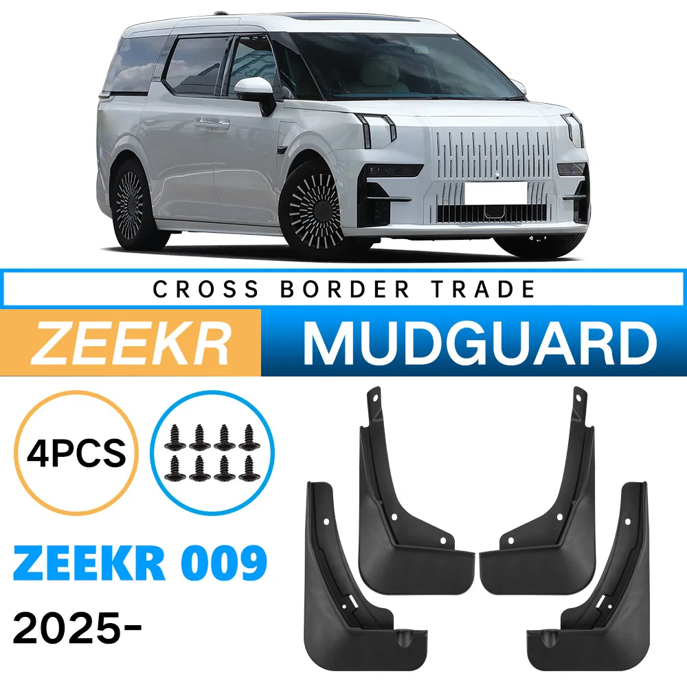 Mudflaps Mudguards Fit for ZEEKR 009 2022-2024 Mudguards Tire Fenders Mud Flaps Wheel Guards Accessories 4x Tyre