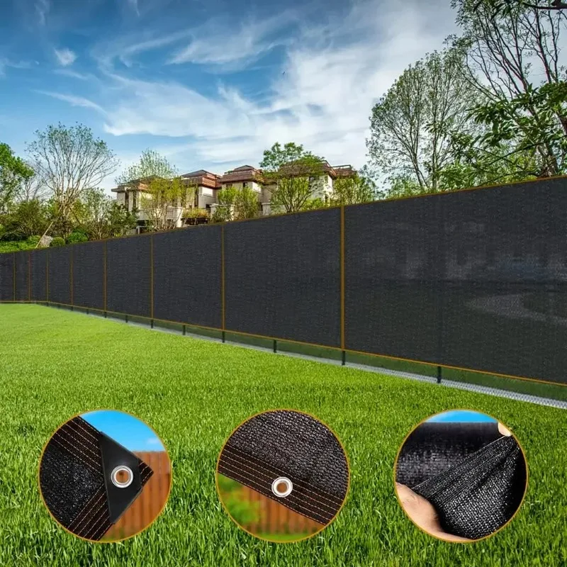 2x2m 2x4m Sun Shade Net Outdoor Yard Balcony Shade Mesh Reinforced Edges Punched Holes Dense Thickened Sun Protection Netting