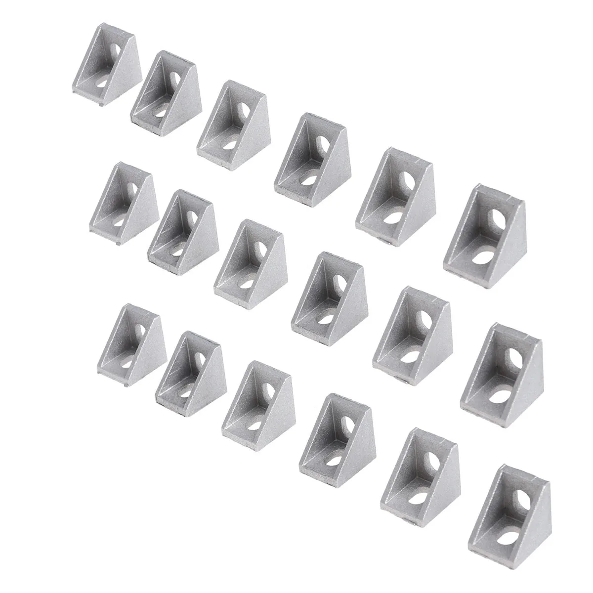

25pcs Aluminum Corner Bracket 2X2X2Cm 20Mm Extrusion 90 Degree Connector For Industrial Frame 3D Printer Cnc Router Robotics