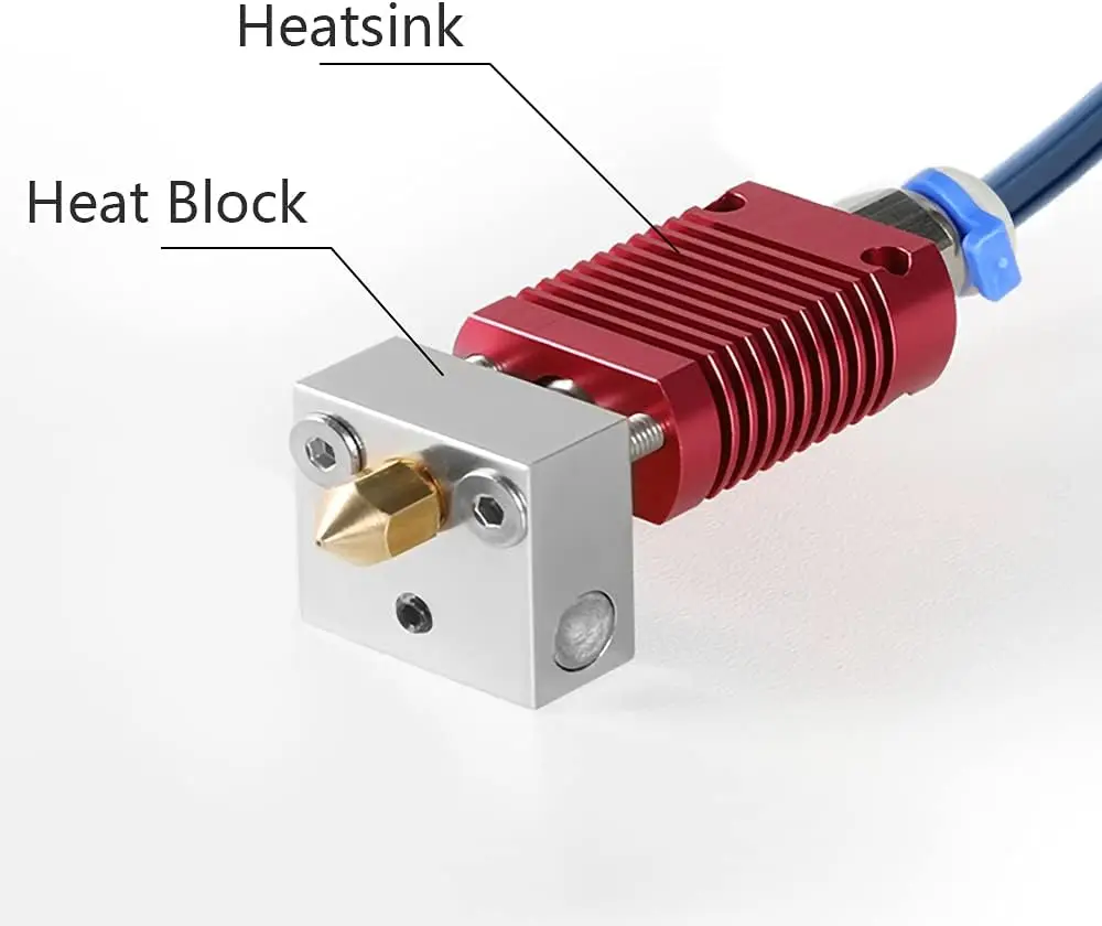 Creality Official Ender 3 Hotend Kit, Upgrade Assembled Extruder Hot End Kit 24V with PTFE Tubing,for Ender-3 V2/Ender-3 Pro