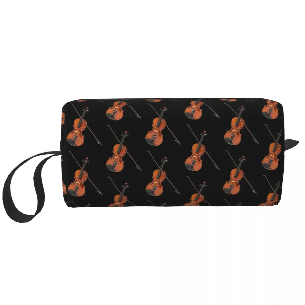 Klassische Violine Make-up Tasche Kosmetik Veranstalter Lagerung Dopp Kit Toiletten artikel Kosmetik tasche für Frauen Beauty Travel Bleistift Fall