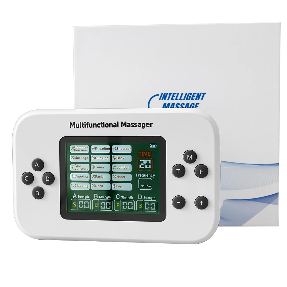 

Physiotherapy TENS EMS Unit Muscle Stimulator 4-Channel Rechargeable 30 Levels Intensity Back Neck Shoulder Joint Pain Relief