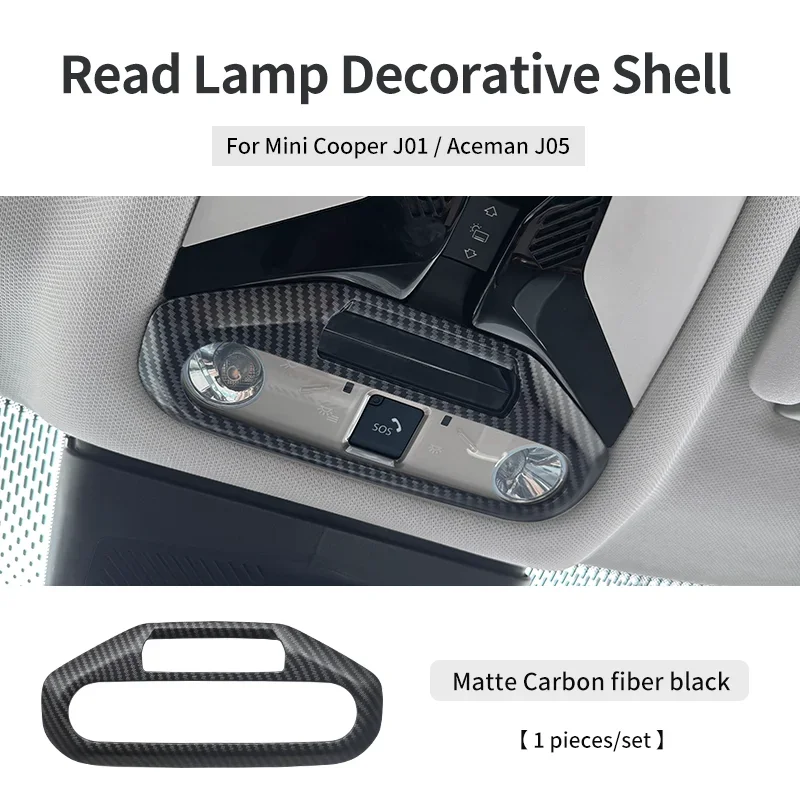 For Mini Cooper E/SE J01 EV J05 Aceman 2024 2025 Front Reading Light Decorative Sticker Shell Car Styling Interior Accessories