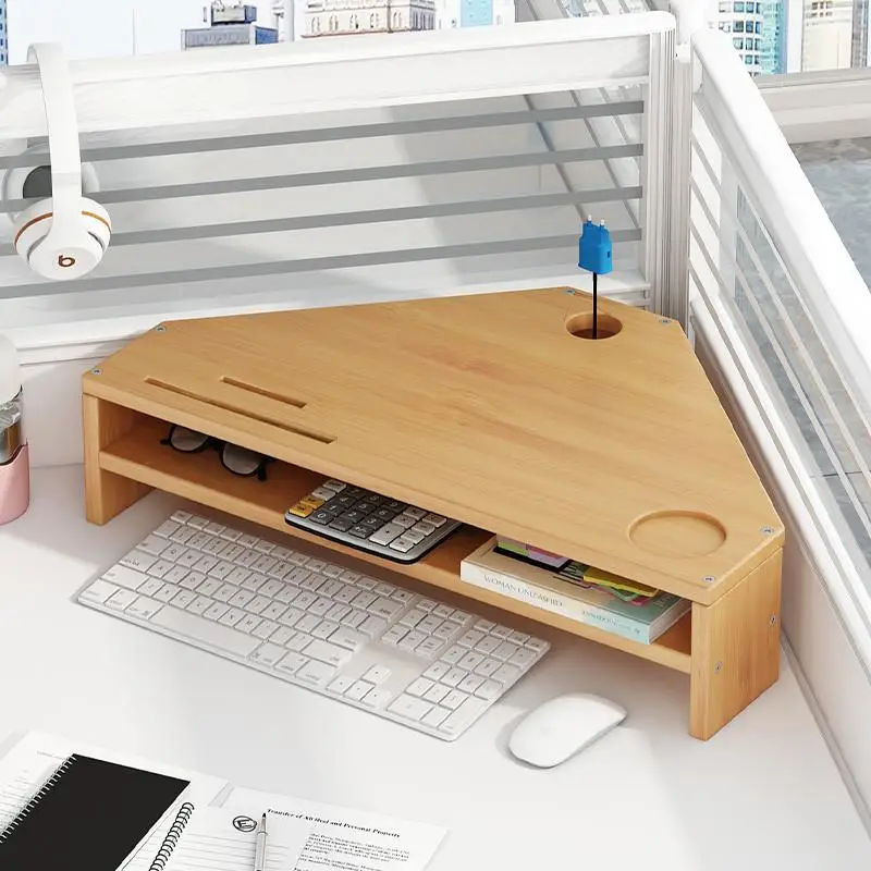 support-d'ecran-d'ordinateur-moderne-et-simple-rehausseur-d'ecran-organisateur-de-bureau-etagere-de-rangement-support-de-bureau
