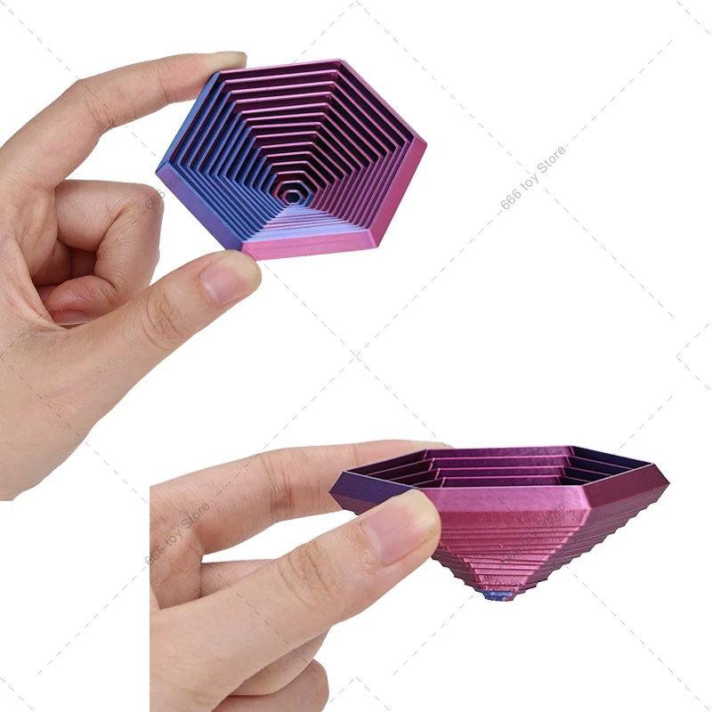 3D Printed Hexagonal Finger Spinner Fidget Toy Stress Relief Screw Toys