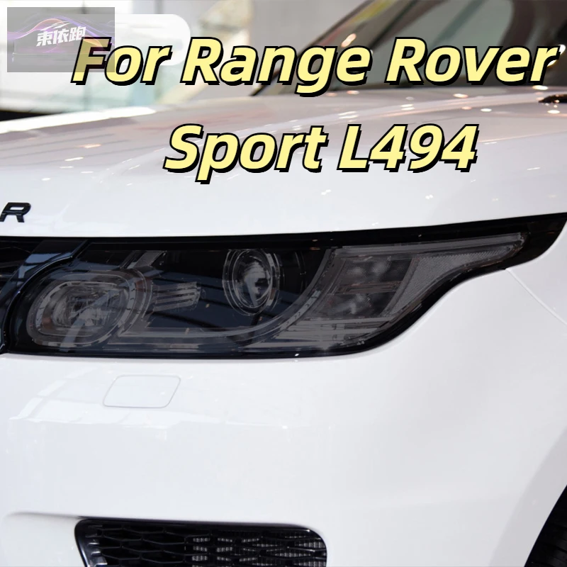 

For Range Rover Sport L494 2014-Present 2 Pcs Car Headlight Tint Black Protective Film Transparent TPU Sticker Accessories