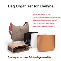 High Quality Bag Organizer for Hermes  Evelyne Bag  Acetate Satin Silk Inner Storage Bag Support, Soft Material,Protect Your Bag