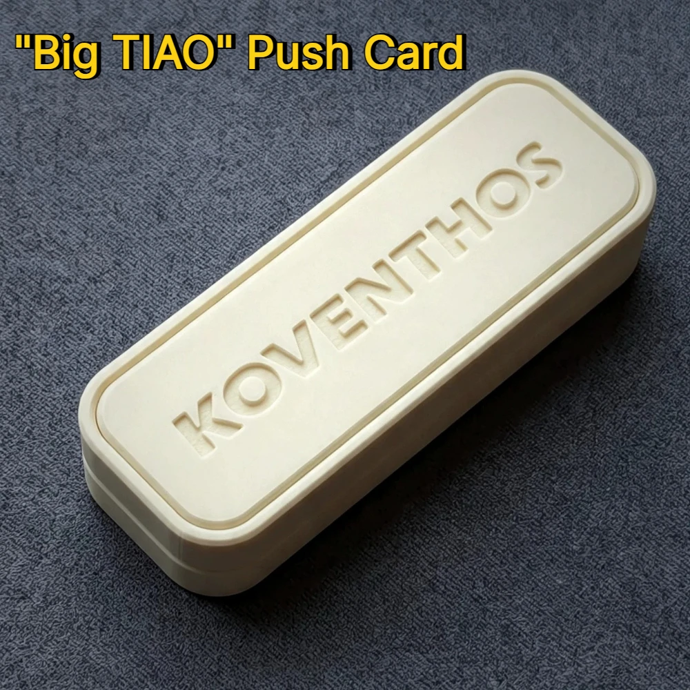 Taffu EDC BIGTIAO Damped Magnetic Mechanical Long-Distance Track Guide Rod Type Fingertip Push Card Stress Relief Toy