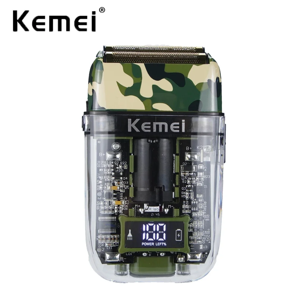 

Kemei 2020 Electric Shaver for Men Waterproof Beard Trimmer Bald Head Razor