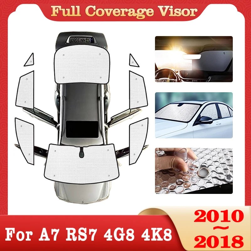 

Car Full Coverage Sunshade For Audi A7 RS7 4G8 4K8 2010 2011 2012~2018 Accessories Sun Protection Windshields Side Window Visors