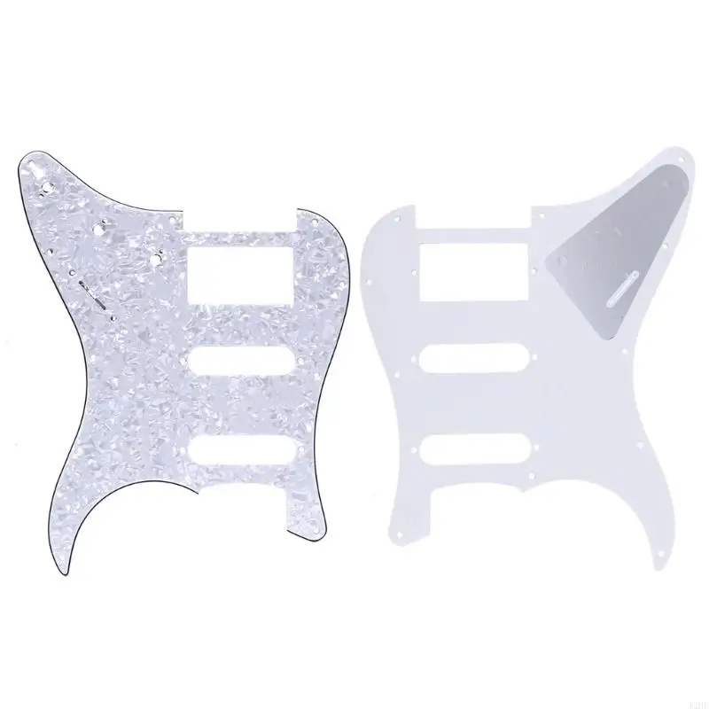 J2HE Electric Guitar Pickguard 3-Ply Anti-Scratch Plate for FD ST S-S-Double Parts Wh