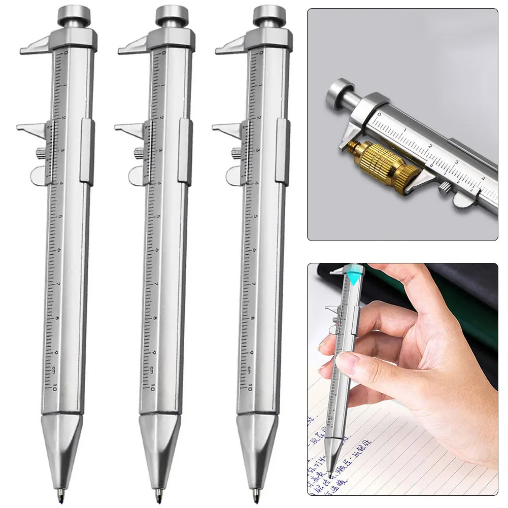 

Набор из 3 шариковых ручек-калиперов 0-100 мм с пулевидным наконечником для студентов (синие)