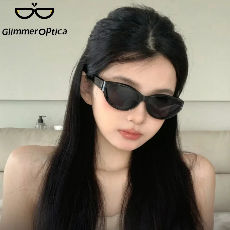 2024 New release Cat-eye  Vintage Classi Luxuriousc Y2k Fashion Trend UV400 Women\'s Small Frame Designer Sunglasses