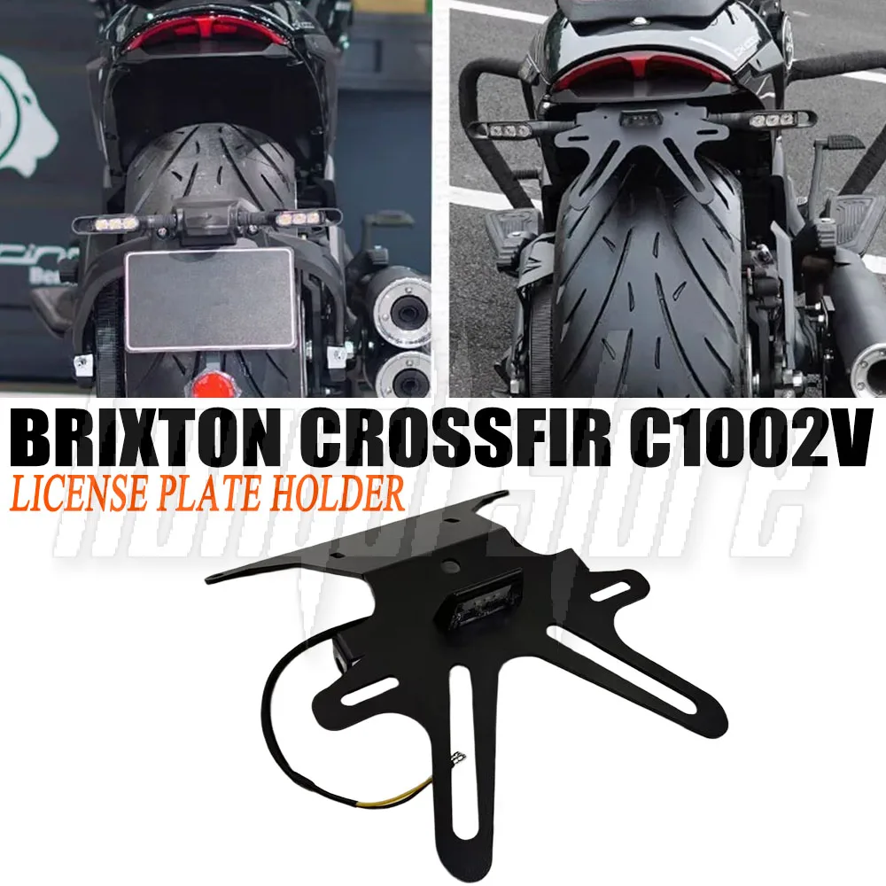 

For Brixton Crossfir C1002V C 1002V CrossfirC1002V Motorcycle Modification Rear License Tail Plate Frame Holder