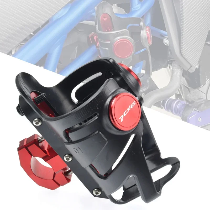 

For HONDA PCX160 PCX 160 New High Quality Motorcycle CNC Beverage Water Bottle Drink Cup Holder Mount Cup holder