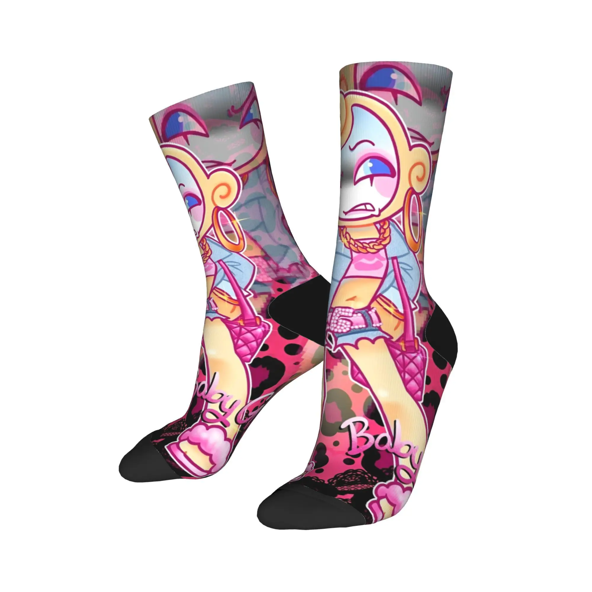 

Баскетбольные носки Dandy's World в стиле хип-хоп Dandy's World Sprout X Cosmo, полиэстеровые носки средней длины для женщин и мужчин, нескользящие