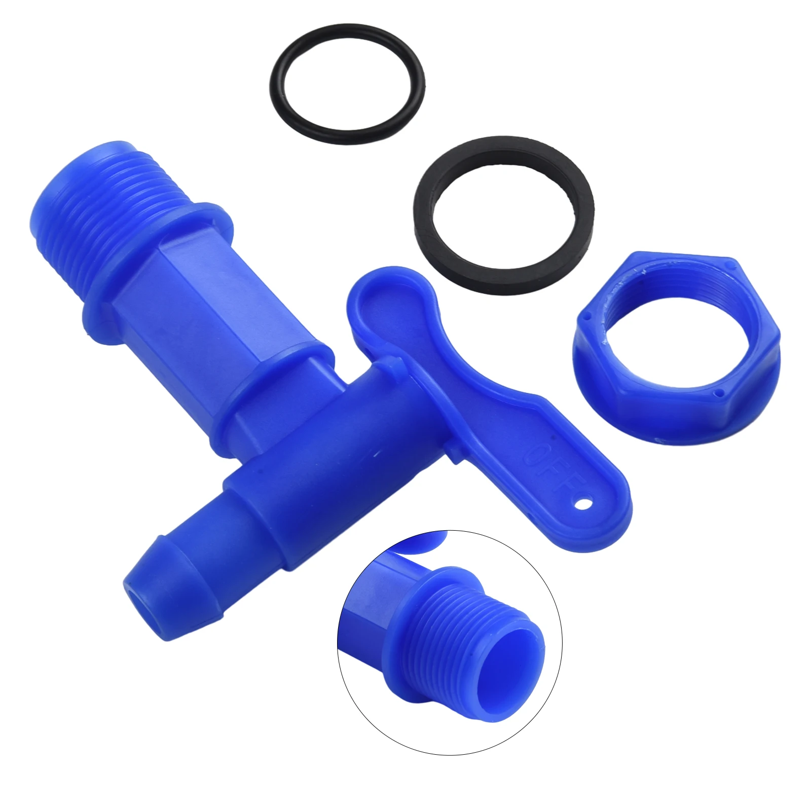 PLASTIC Faucet Home & Garden High Quality 25.4mm Thread Home Rain Brew IBC Water Butt Tap Adaptor Beer Hot Sale image 3