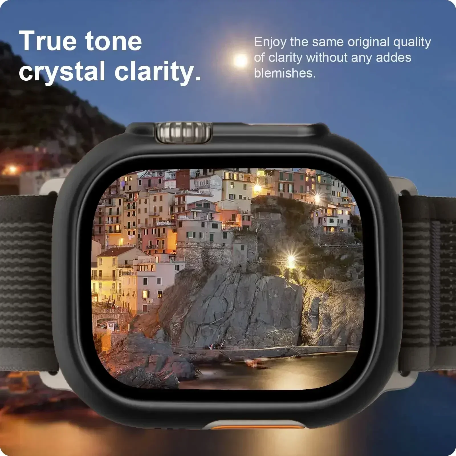 واقي شاشة من الزجاج المقسى لساعة أبل ، إكسسوارات ساعة ذكية ألترا 2 ، 49 * #3