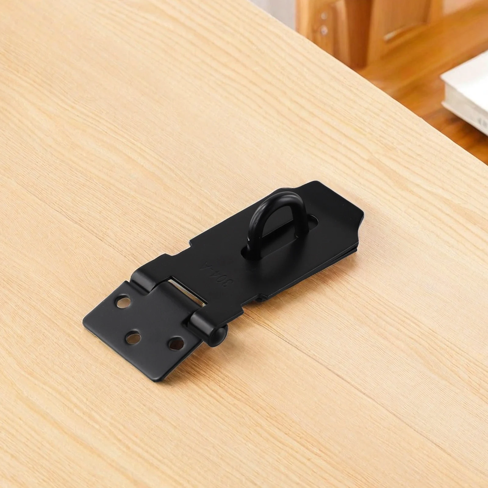 Stainless Steel Door Padlock Hasp with Installation Accessories Enhanced Security for Bathrooms Hotels and Living Rooms