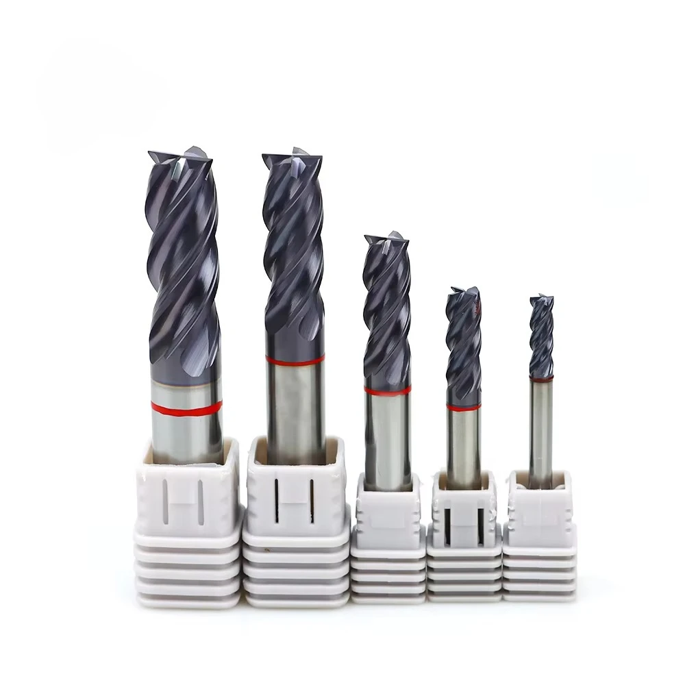 High Performance S400 Carbide End Mill 4-Flute/2-Flute Ball Nose for High Speed Milling Solid Carbide End Mill10 pieces per box