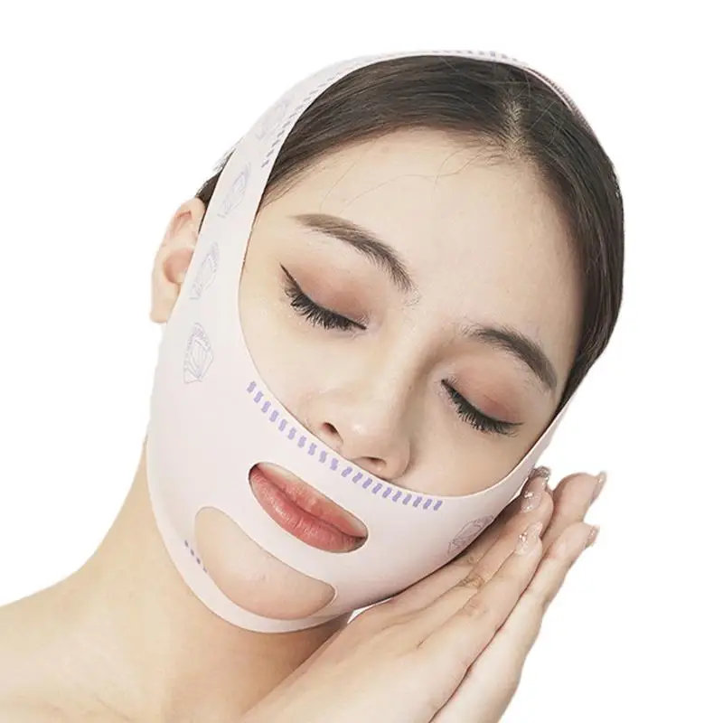 Double Chin Strap Face Slimming Seamless Face Lifting Device Face Lift Tape Comfortable Face Slimming Device Face Fat Reducer