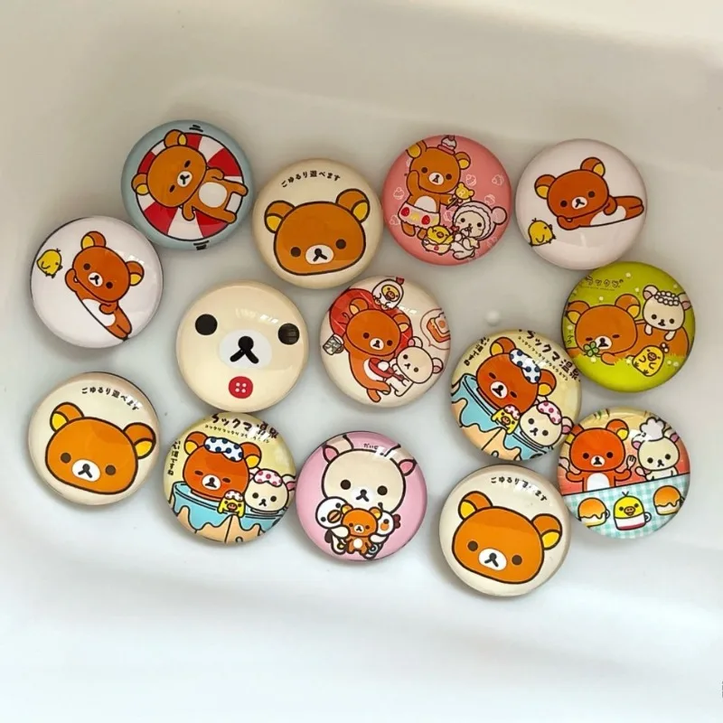 Rilakkuma Refrigerator Magnet Cute Cartoon Room Wall Decoration Handbook Accessories Soft Magnet