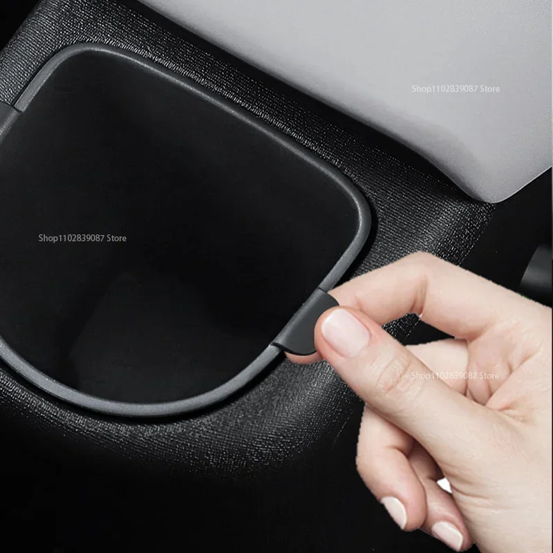 For BYD Dolphin 2021 2022 Rear Drainage Cup Garbage Bin Auto Accessories Front Water Cup Holder Storage Box Console Cup Holder